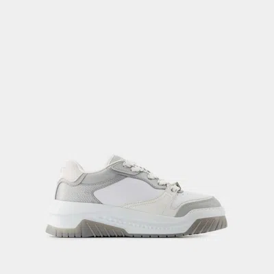 VERSACE ODISSEA SNEAKERS - VERSACE - LEATHER - GREY/BLACK