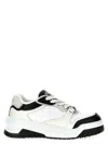 Versace White And Black Sneaker With Inserts And Chunky Sole In Leather Man