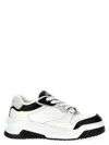Versace White And Black Sneaker With Inserts And Chunky Sole