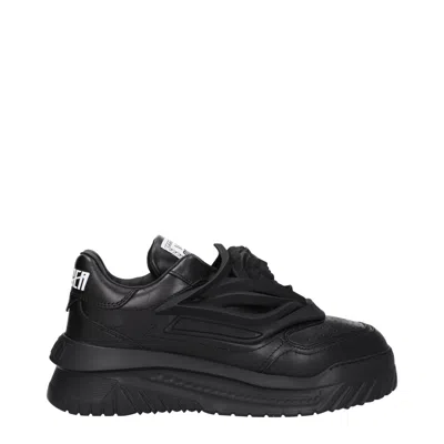 Versace Odissea Sneakers Men Leather Black