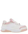 Versace Leather Sneakers With Greca Detail In White