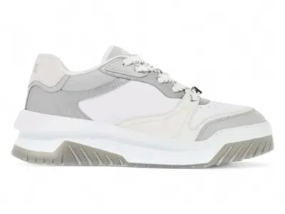 Pre-owned Versace Odyssey Low Top (women's) Sneakers In White/grey In Gray