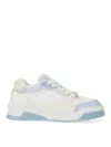 Versace Odissea Leather Sneakers In Blue