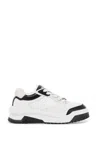 Versace Woman Sneakers White Size 7 Leather In Black+white-palladium (white)