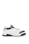 Versace White And Black Sneaker With Inserts And Chunky Sole In White