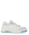 Versace Odissea Leather Sneakers In White