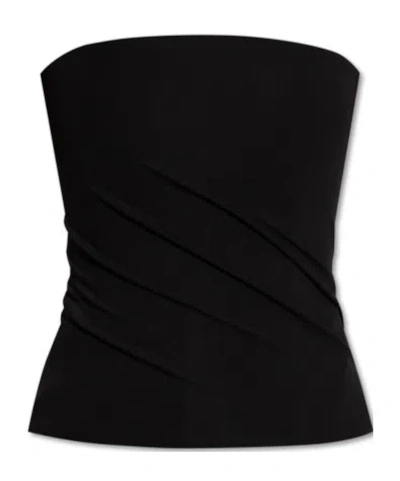 Versace Off-shoulder Tops In Black