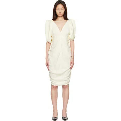 Versace Off-white Cocktail Crepe Midi Dress