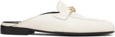 Versace Off-white Medusa Leather Loafers