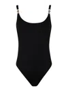 Versace Black Rolled Medusa One-piece Swimsuit In Black