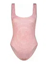 VERSACE ONE-PIECE SWIMSUIT IN PINK POLYESTER BLEND