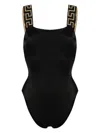 Versace One-piece Swimsuit With Greca Border