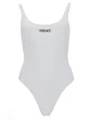 Versace Button-front Cotton Body In White