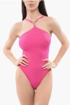 Versace One-piece Swimsuit With Medusa Criss-cross