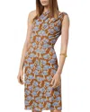 Versace One-shoulder Stretch Crepe Jersey Cocktail Dress In Tobacco+po