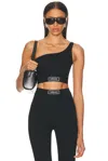 Versace One Shoulder Sports Bra