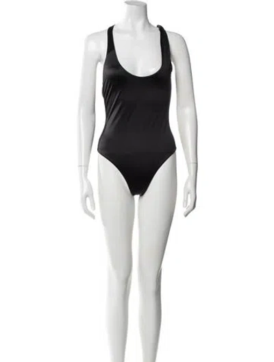 Pre-owned Versace One-piece In Black
