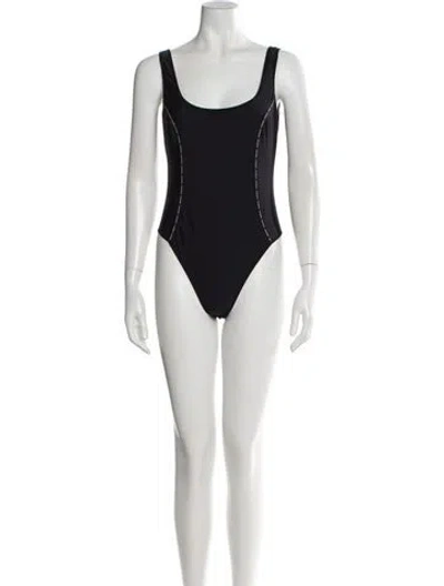 Pre-owned Versace One-piece In Gray