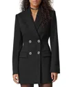 Versace Chainmail Cutout Double-breasted Evening Jacket In Black