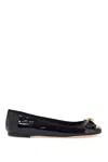Versace Opera Bow Patent Ballet Flats