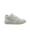 Versace Ophion Paneled Sneakers In White Leather In White