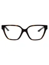 Versace Havana Acetate Glasses In Black