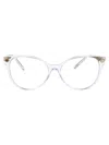 Versace Butterfly-frame Glasses In 148 Crystal