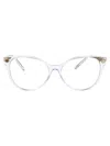 Versace Butterfly-frame Glasses In 148 Crystal