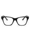 Versace Demo Butterfly Ladies Eyeglasses Ve3341u Gb1 50 In Gb1 Black