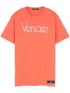 Versace 1978 Re-edition Logo T-shirt In Orange
