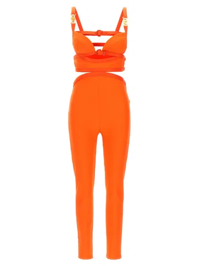 VERSACE ORANGE LA VACANZA CAPSULE MEDUSA 95 JUMPSUIT
