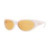 Versace Orange Oval Men's Sunglasses Ve4386 401/7 62 In Yellow