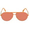 Versace Orange Pilot Unisex Sunglasses Ve2249 148574 65 In Multi