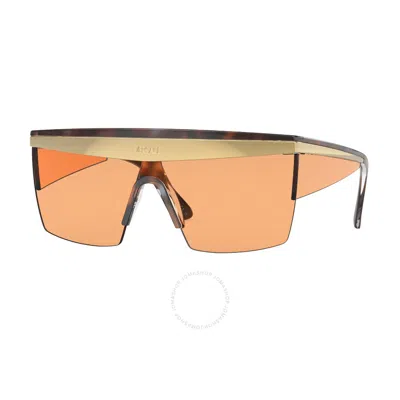 Versace Orange Shield Men's Sunglasses Ve2254 100274 44 In Neutral