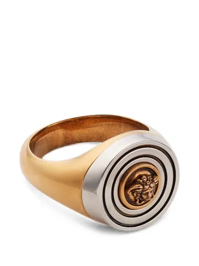 Versace Orbit Ring In Gold