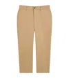 Versace Cotton Trousers In Brown