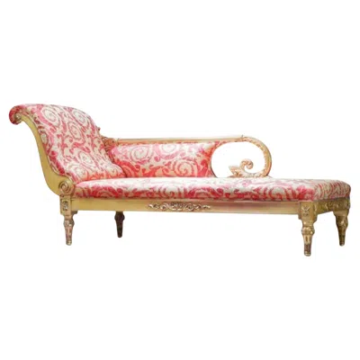 Pre-owned Versace Original Vanitas Gilt, Hand-carved Chaise Lounge, Gianni , 1994 In Gold