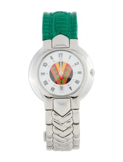 Pre-owned Versace Orologi Watch, 34mm In Multi