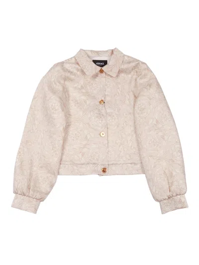 Versace Informal Jacket In Neutral
