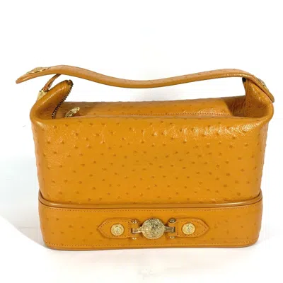 Pre-owned Versace Other Handbag () In Orange