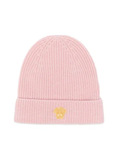 Versace Other Knitwear Medusa Embroidery In Pink