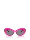 Versace La Medusa Oval-frame Sunglasses In 533487