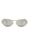 Versace Oval-frame Sunglasses In Black