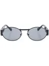 Versace Oval-frame Sunglasses In Black