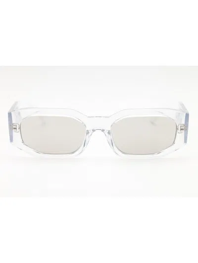 Versace Oval Frame Unisex Sunglasses In Neutral