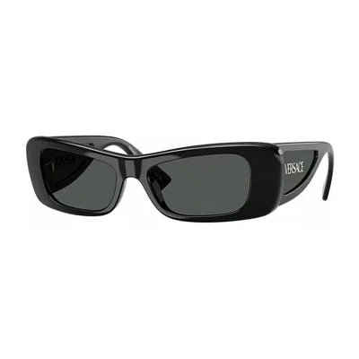 Versace Full Frame Sunglasses In Black