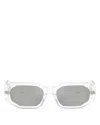 Versace Oval Sunglasses, 55mm In White
