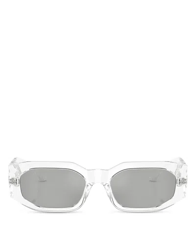 Versace Oval Sunglasses, 55mm In White