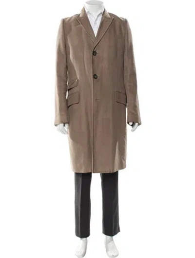 Pre-owned Versace Overcoat In Neutral