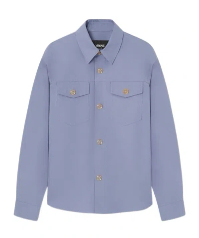 Versace Overshirt In Blue